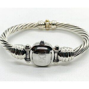 David Yurman Hinge Watch Case Bangle Bracelet 925 585 14k 2XLarge
